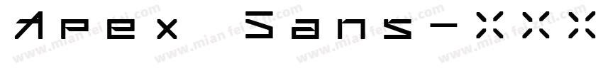 Apex Sans字体转换